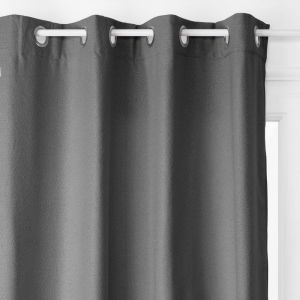 Atmosphera Rideau isolant Noa - 140 x 260 cm - Gris foncé