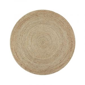 Thedecofactory Mon Beau Tapis VEGETAL JUTE - Tapis tressé en jute naturel diam.160