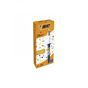 Bic Bol?graphique 4 couleur messages rechargeable boÎte -12u-