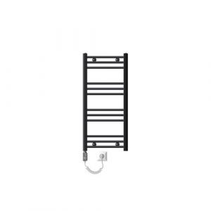 ECD Germany Radiateur Électrique avec Élément Chauffant 600W - 400 x 800 mm - Anthracite - Connexion Latéral - Forme Droit - Kit Montage Mural Inclus - Sèche-Serviettes Sahara pour Salle de Bain