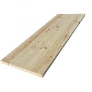 Plateau table bois massif Pin Rustique L.200 X 80 cm, Ep.34 mm