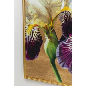 Image de Kare Design Tableau fleurs Iris 150x100cm