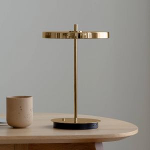 Vita UMAGE lampe à poser LED rechargeable Asteria Move laiton poli 31 cm