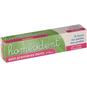 Boiron Homéodent Soin premières dents (2-6 ans) - Gel fraise framboise