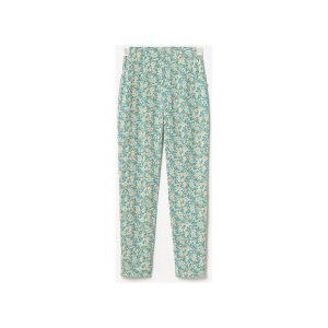 Le Temps des Cerises Pantalon Pantalon rani à motif fleuri vert et bleu