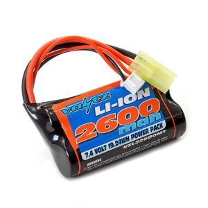 Voltz Batterie Li-Ion Votz avec prise mini Tamiya - 2600 mah - 7,4 V