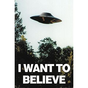 Empireposter 737540 X-Files I Want to Believe - Poster/Affiche de Film ovni, Papier, Multicolore, 91,5 x 61 x 0,14 cm