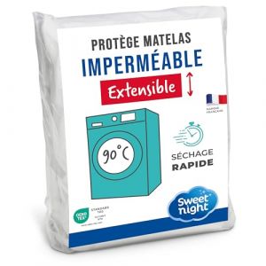 Sweet Night Sweetnight - Protège Matelas 2x70x200 cm | Lit Articulé TPR | Alèse Imperméable et Micro Respirante | Souple et Silencieux | Lavable à 90°C