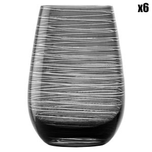 Stolzle 6 Gobelets Twister gris - 46.5 cl