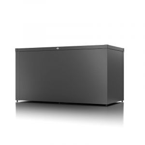Coffre haut de rangement polyvalent - taille M - Anthracite - 159x76,5x82,2 - acier