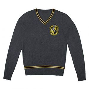 Cinereplicas Pull Harry Potter Poudlard - col V Gris,Poufsouffle,S