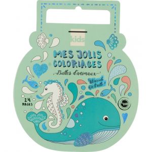 Carnet de coloriage enfant avec foil 24 pages animaux câlins