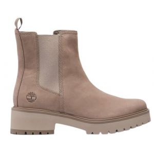 Timberland Femme Carnaby Cool Basic Chelsea Bottes, Nubuck Taupe, 38.5 EU Large
