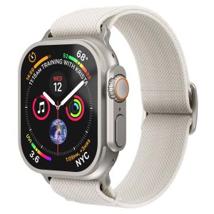 Vonmahlen Bracelet Classic Nylon Loop Apple Watch Series 1 t/m 11 / SE / Ultra (44/45/46/49 mm) - Cream