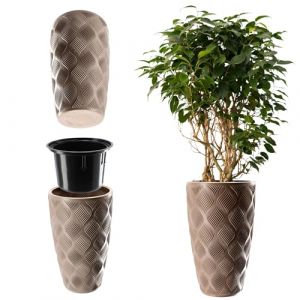 KADAX Pot de Fleurs de Jardin Pot de Fleurs Haut avec Insert 58,5 cm