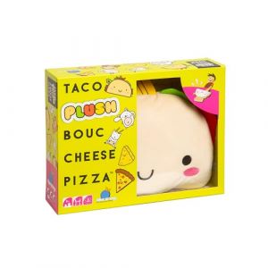Blue Orange Taco Plush Bouc Cheese Pizza - Jeu de Soci&eacute;t&eacute; Id&eacute;al pour s'Amuser en Famille ou Entre Amis en Soir&eacute;e - Ambiance et de Rapidit&eacute; - Moufle Peluche - De 2 &agrave; 8 Joueurs - &Agrave; Partir de 8 Ans