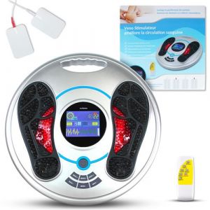 Stimulateur Musulaire - FISHTEC - Impulsions Électriques 4 Pads - 99 Niveaux et 25 Modes