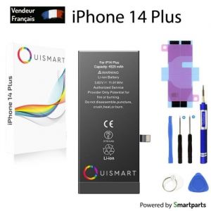 Batterie pour iPhone 14 Plus - OUISMART - 4325 mAh - Lithium Ion - 3,7 V