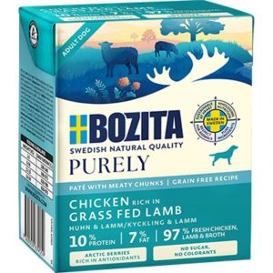 BOZITA DOG Purley Pate Duoprotein - Poulet et Agneau 370g