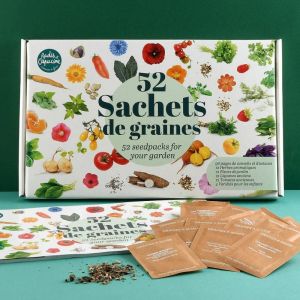 Radis et capucine Coffret 52 Sachets De Graines À Semer