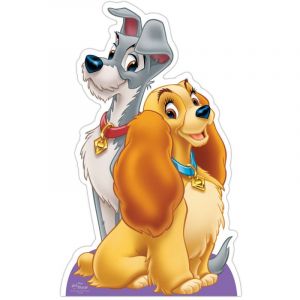 Star Cutouts Figurine en carton Disney La Belle et le Clochard - Haut 92 cm