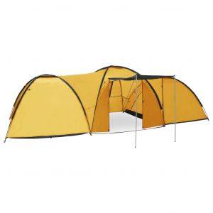 Image de VidaXL Tente igloo de camping 650x240x190 cm 8 personnes Jaune