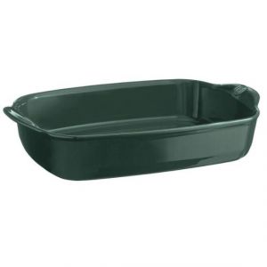 Emile Henry Grand plat rectangulaire Ultime en céramique 42,5x28 cm Vert Cèdr...