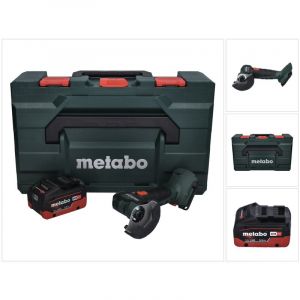 Metabo Meuleuse d'angle sans fil CC 18 LTX Brushless + 1x Batterie 5,5Ah + Coffret de transport MetaLoc - sans chargeur