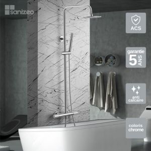 Imex Products - Colonne de Douche et Baignoire anti-calcaire Thermostatique Chrome imex line BTD038-B