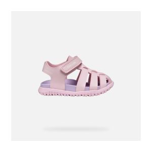 Geox B&eacute;b&eacute; Fille B Sandal FUSBETTO GI, Pink, 20 EU