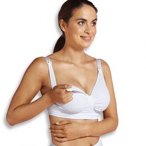 Carriwell Soutien-gorge grossesse et allaitement Carri-Gel - Blanc - M