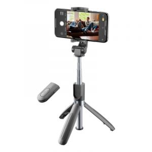 Cellularline Perche &agrave; selfie &agrave; selfie compact tr&eacute;pied & t&eacute;l&eacute;commande