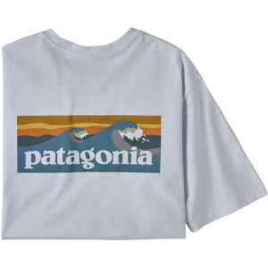 Patagonia Boardshort Logo Pocket T-shirt Responsibili Homme, blanc XXL T-shirts