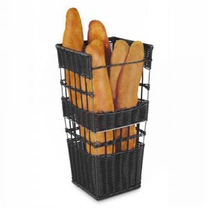 Pujadas Corbeille à Pain Noire en Polypropylène 29 x 29 cm