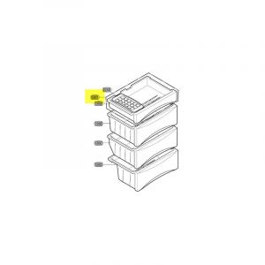 LG AJP34979904. TIROIR BAC A GLACONS