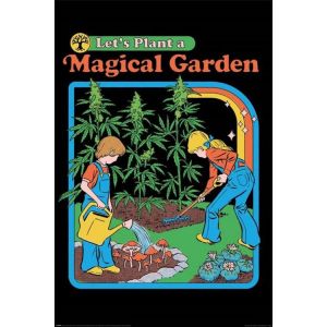 Pyramid Posters Affiche - STEVEN RHODES - LET'S PLANT A MAGICAL GARDEN - 61x91,5cm