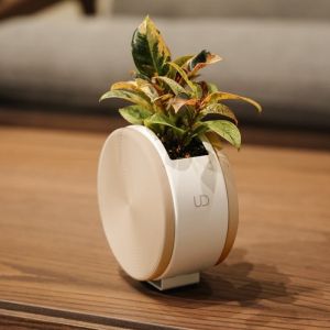 Jardinière ronde auto-arrosante – beige