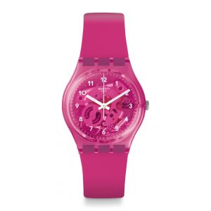 Swatch Montre Original Gent GUM FLAVOUR GP166 bracelet en silicone rose