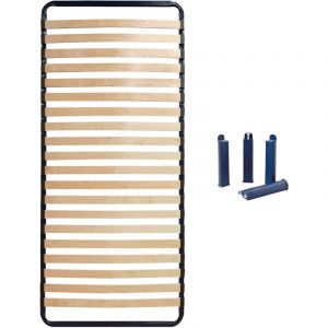 ALTOLATTES - Pack Sommier 20 Lattes 80x200cm + Pieds bleus - Altobuy
