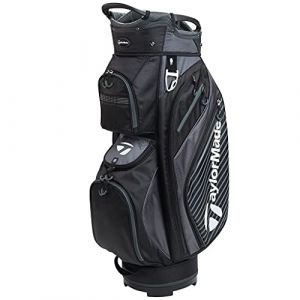 TaylorMade Golf 2018 Pro Cart 6.0 Cart Bag Mens Trolley Bag 14 Way Divider Black/Charcoal