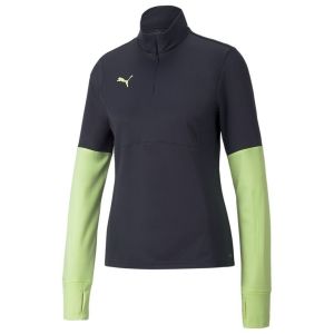 Puma Individualliga Haut zippé 1/4 pour Femme Sweat, Parisian Night-Fizzy Light, XS