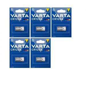 Varta 5 piles CR 123A LITHIUM