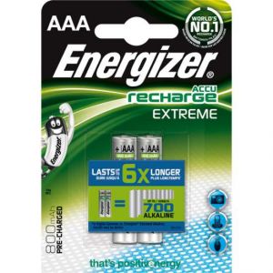 Image de Energizer 2 piles rechargeable AAA/R03 800mAh