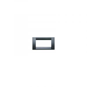 Placket 4 modules en gris gris gris technopolymer technopolymer graphite series idea 16744.15