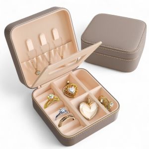 Image de Vimora Bo&icirc;te &agrave; bijoux avec miroir - Pour bijoux, colliers, boucles d'oreilles, bracelets - Bo&icirc;te - Adultes - Filles - Femmes - Dames