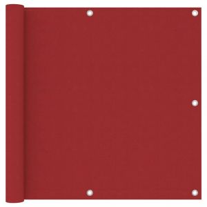 VidaXL Écran de balcon Rouge 90x400 cm Tissu Oxford