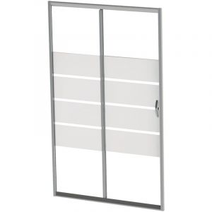 Façade SHIVA - Coulissante - Finition Chromé - 160x190cm