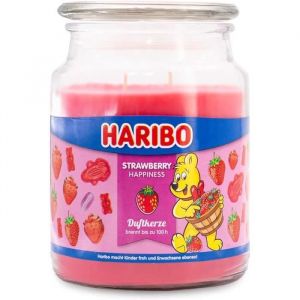 Haribo Bougie parfumée Bonheur Fraise - 510g
