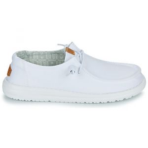Slip ons HEYDUDE Wendy Stretch Canvas Blanc - Taille 36,37,38,39,40,41