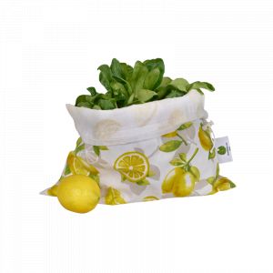 Sac de conservation alimentaire citron jaune